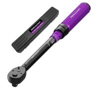 PRIDE&CRAFT Clé dynamométrique 3/8" Drive Click, 3 % de haute précision réglable, double direction, 72 dents, 5-50 lbf.ft/6.8-68 Nm Clé dynamométrique pour réparation de vélo, moto et voiture, violet