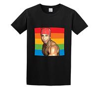 Pride Flag Ricardo Milos T-Shirt Mens Unisex Black Tees 3XL