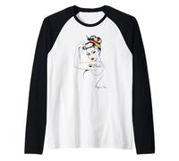 Pride Girl Power Rainbow LGBTQ Femmes Égalité Amour Manche Raglan