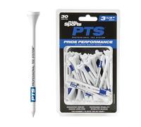 Pride Golf Pack De 30 Tees Plastique Pride Evolution Golf Blanc/Bleu