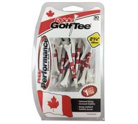 Pride Golf Tee 2-3/4" Pride Performance Canadian Flag Tees Golf Unisexe, Blanc, 2-3/4 inch