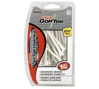 Pride Golf Tee 30 Count Tees de Golf Mixte, Blanc, 2.75