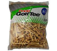 Pride Golf Tee Lot de 400 Tees Unisexes en Bois de Luxe (8,9 cm) Naturel