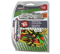 Pride Golf Tee Pride Performance Lot de 40 t-Shirts en Plastique avec Rayures 6,4 cm + 10 pièces de 3,8 cm Tees de Golf Unisexe, Mélange d'agrumes, 2-3/4 inch