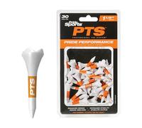 Pride Golf Tee Plastic Professional System Evolution Lot de 30 Tees de Golf en Plastique Blanc 3,8 cm Unisexe, 1-1/2 inch