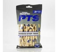 Pride Golf Tee Pride Sports Professional System Step Tees (3 1/4", Bamboo, 50pk) Lot de 50 Marche (8,9 cm) en Bambou Unisexe, Naturel