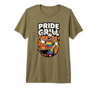Pride Grill LGBTQ Barbecue Gay Rainbow Master BBQ Mois Enth T-Shirt Haut de Gamme