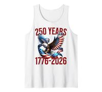 Pride in 250 Years of Freedom 1776-2026 Jour de l'indépendance Débardeur