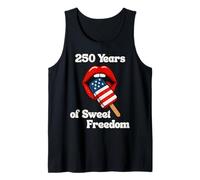 Pride in 250 Years of Freedom 1776-2026 Jour de l'indépendance Débardeur