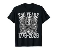Pride in 250 Years of Freedom 1776-2026 Jour de l'indépendance T-Shirt