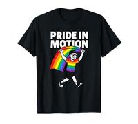 Pride in Motion Drapeau Arc-en-Ciel LGBTQ Parade Communauté T-Shirt