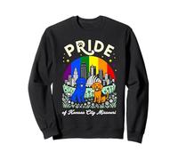 Pride of Kansas City Missouri Dogs Drapeau Arc-en-Ciel Sweatshirt
