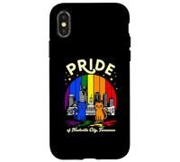 Pride of Nashville City Tennessee Cats Drapeau Arc-en-Ciel Coque pour iPhone X/XS