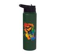 Pride Power Faust - Rainbow LGBTQ + Conception de Stainless Steel Insulated Water Bottle