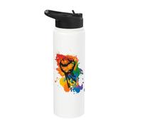 Pride Power Faust - Rainbow LGBTQ + Conception de Stainless Steel Insulated Water Bottle