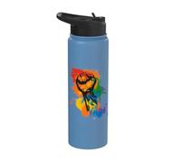 Pride Power Faust - Rainbow LGBTQ + Conception de Stainless Steel Insulated Water Bottle