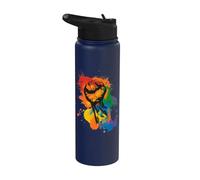 Pride Power Faust - Rainbow LGBTQ + Conception de Stainless Steel Insulated Water Bottle