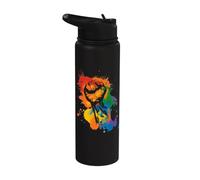 Pride Power Faust - Rainbow LGBTQ + Conception de Stainless Steel Insulated Water Bottle