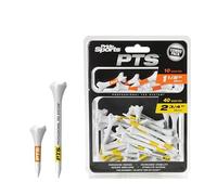 PTS Tees de Golf Combo Evolution, Jaune, 2.3/4"