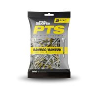 Pride PTS Bamboo Tees T-Shirt de Golf Unisexe, Blanc/Orange Blanc/Rouge Blanc/Jaune Blanc/Bleu, 2 3/4" / 69mm