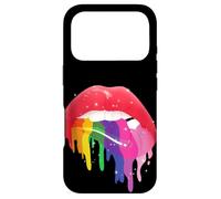 Pride Rainbow Lips Drip Bold LGBTQ Coloré Esthétique Coque pour iPhone 17 Pro