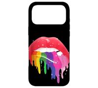 Pride Rainbow Lips Drip Bold LGBTQ Coloré Esthétique Coque pour iPhone 17 Pro Max