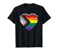 Pride Safe Space Heart LGBTQ+ Tu Peux être toi-même avec Moi T-Shirt Graphique avec Valeur