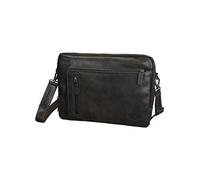 Pride And Soul KING 47192 Sac à bandoulière en cuir véritable, env. 39 x 27 x 6 cm, marron, marron, Taille 38, Sac à bandoulière