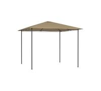 vidaXL Belvédère 3x3x2,6 m Taupe 160 g/m²