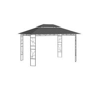 Belvédère 4x3x2,7 m Taupe 160 g/m² Tonnelle Pavillon Chapiteau Jardin vidaXL