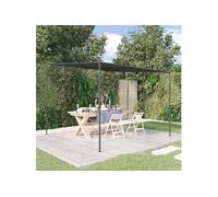Belvédère anthracite 3x3 m 180 g/m² tissu et acier auvent vidaXL