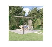 vidaXL Belvédère beige 4x4 m 180 g/m² tissu et acier 362466