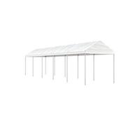 Vidaxl Belvédère Avec Toit Blanc 11,15x2,28x2,69 M Polyéthylène