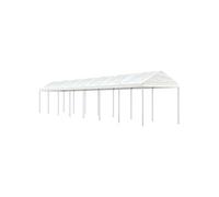 Vidaxl Belvédère Avec Toit Blanc 15,61x2,28x2,69 M Polyéthylène
