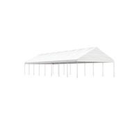 Vidaxl Belvédère Avec Toit Blanc 17,84x5,88x3,75 M Polyéthylène