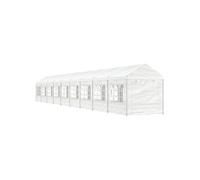 Vidaxl Belvédère Avec Toit Blanc 20,07x2,28x2,69 M Polyéthylène
