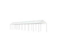 Vidaxl Belvédère Avec Toit Blanc 20,07x2,28x2,69 M Polyéthylène