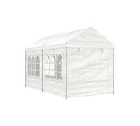 Vidaxl Belvédère Avec Toit Blanc 4,46x2,28x2,69 M Polyéthylène