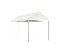 Belvédère avec toit blanc 4,46x2,28x2,69 m polyéthylène tente de fête vidaXL