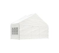 Vidaxl Belvédère Avec Toit Blanc 5,88x2,23x3,75 M Polyéthylène