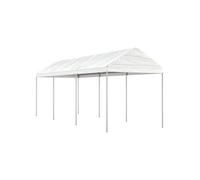Vidaxl Belvédère Avec Toit Blanc 6,69x2,28x2,69 M Polyéthylène