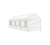 Vidaxl Belvédère Avec Toit Blanc 8,92x2,28x2,69 M Polyéthylène
