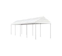 Vidaxl Belvédère Avec Toit Blanc 8,92x2,28x2,69 M Polyéthylène