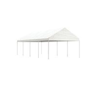 Vidaxl Belvédère Avec Toit Blanc 8,92x4,08x3,22 M Polyéthylène