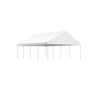 Vidaxl Belvédère Avec Toit Blanc 8,92x5,88x3,75 M Polyéthylène