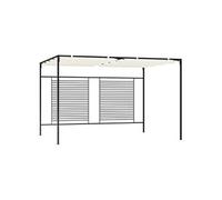 vidaXL Prieel met uittrekbaar dak 180 g/mÂ² 3x4x2,3 m crÃmekleurig313623 Crème G