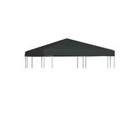 vidaXL Toile supérieure pour gazebo 310 g/m² 3x3 m Gris