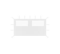 vidaXL Paroi latérale de belvédère 3070424 – avec fenêtres, 4 x 2 m, blanc