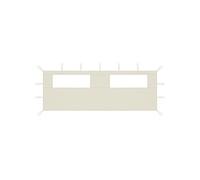 Prieelzijwand met ramen 6x2 m crÃmekleurig3070413