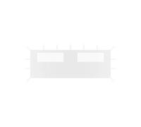 Vidaxl Paroi Latã©Rale De Belvã©Dã¿Re Avec Fenãªtres 6x2 M Blanc